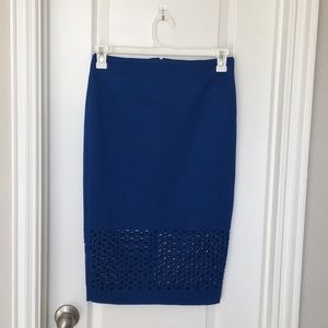 Sans Souci Royal Blue Pencil Skirt size: M